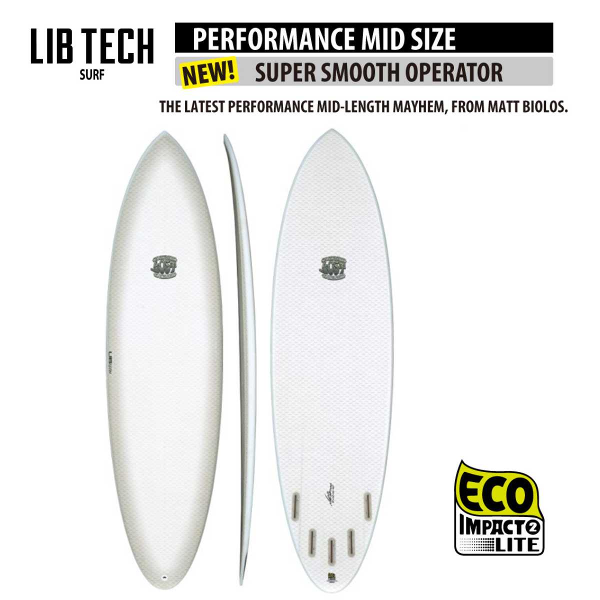 LIBTECH SURFBOARD SUPER SMOOTH OPERATOR/リブテック サーフボード スーパースムースオペレーター
