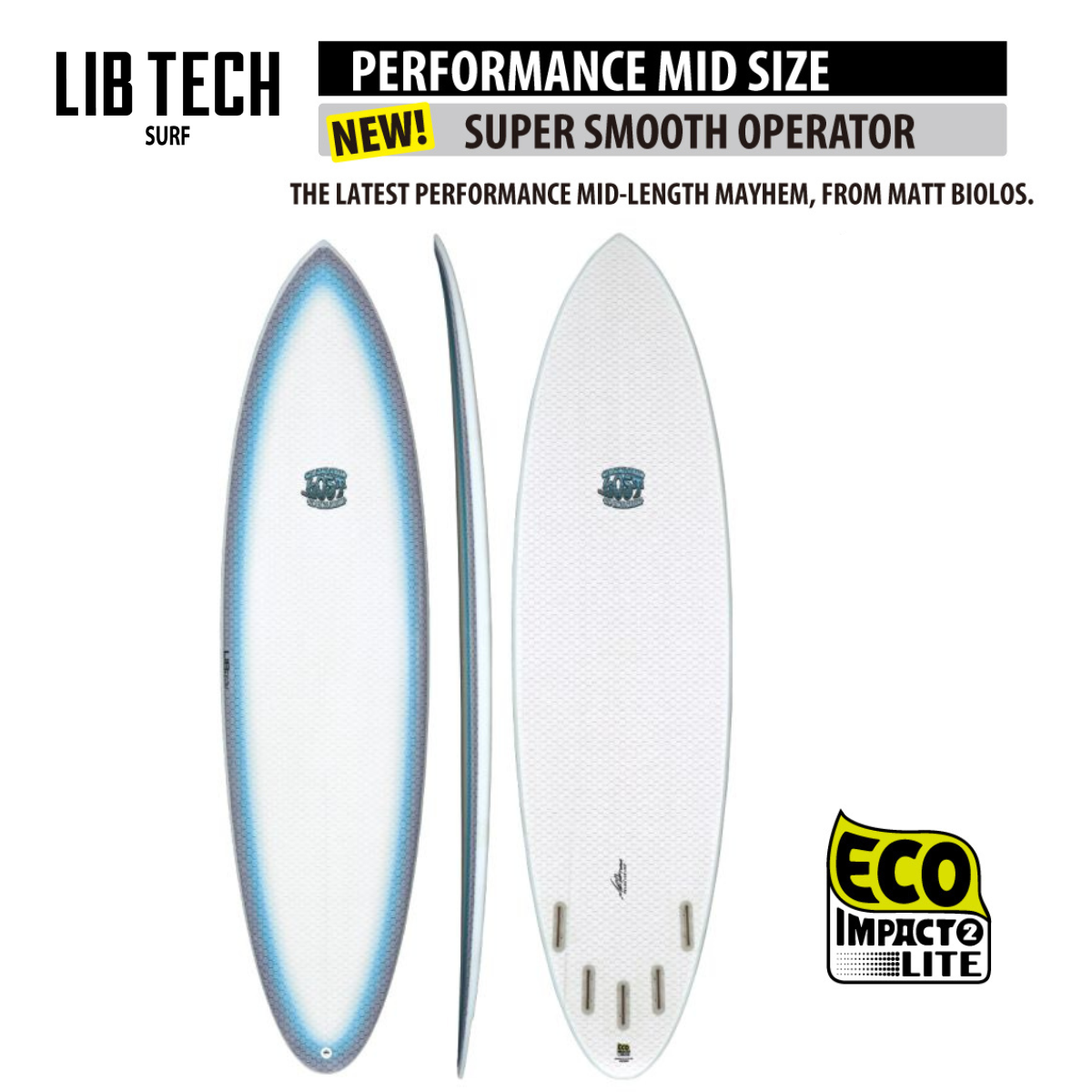 LIBTECH SURFBOARD SUPER SMOOTH OPERATOR/リブテック サーフボード スーパースムースオペレーター