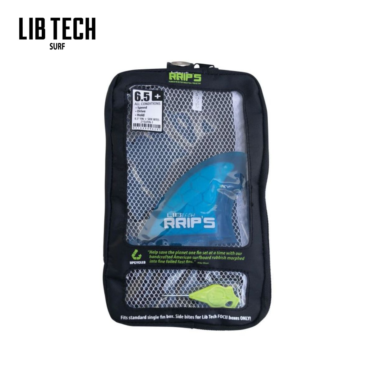LIBTECH 6.5" SINGLE FIN+SIDE BITES FIN SET/リブテック 6.5” シングルフィン+サイドフィン セット