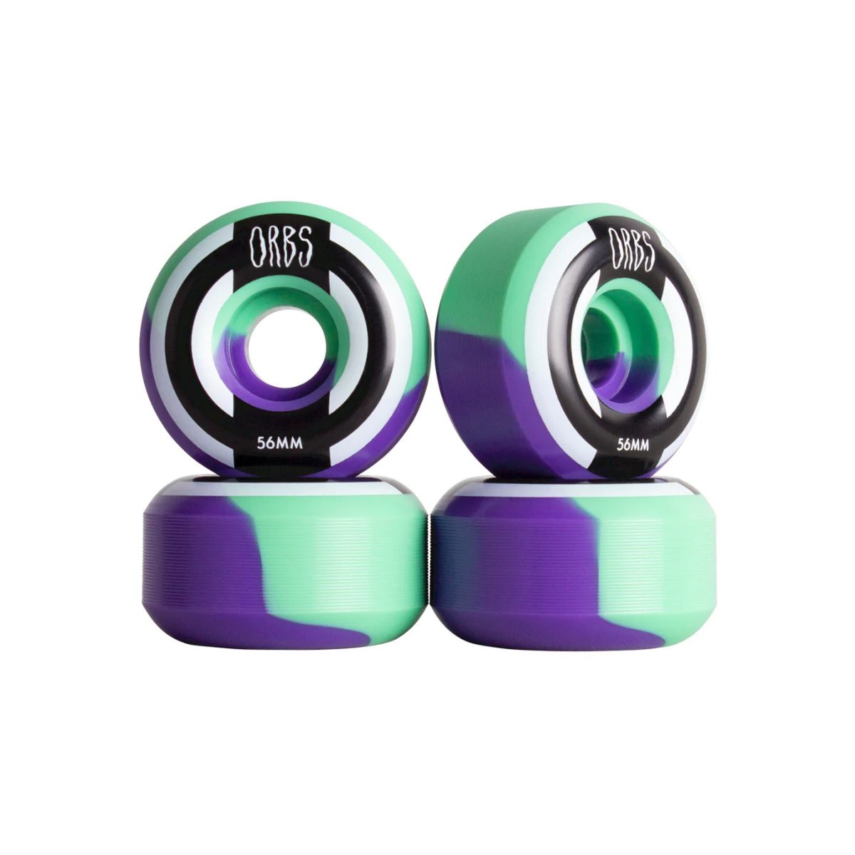 ORBS WHEELS APPARITIONS SPLITS Full Round Shape 99A 56mm Mint/Lavender