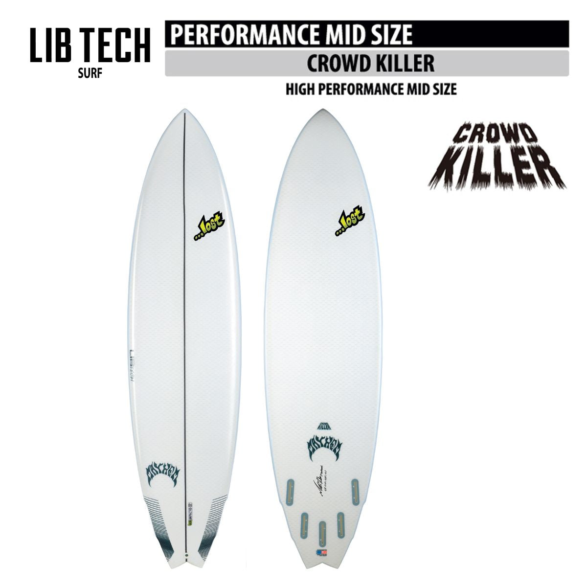 LIBTECH SURFBOARD CROWD KILLER/リブテック サーフボード クラウドキラー