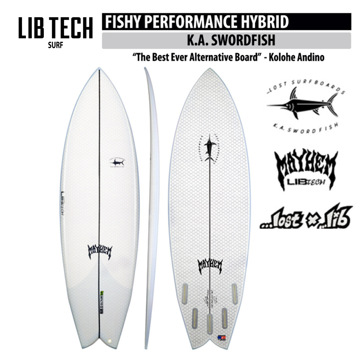 LIBTECH SURFBOARD K.A. SWORDFISH/リブテック サーフボード スウォードフィッシュ