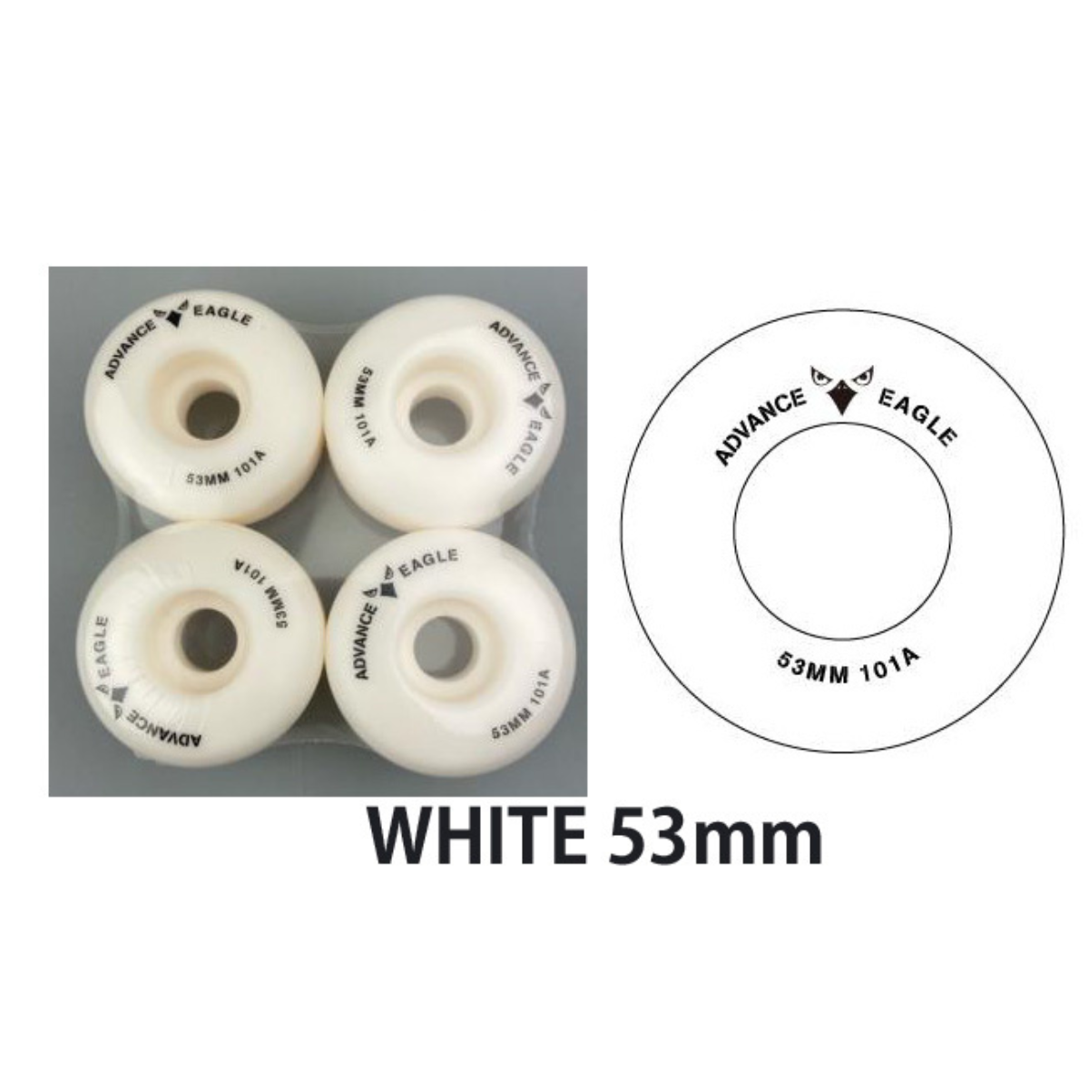 EAGLE WHEEL White 4個/1set イーグル ウィール ホワイト