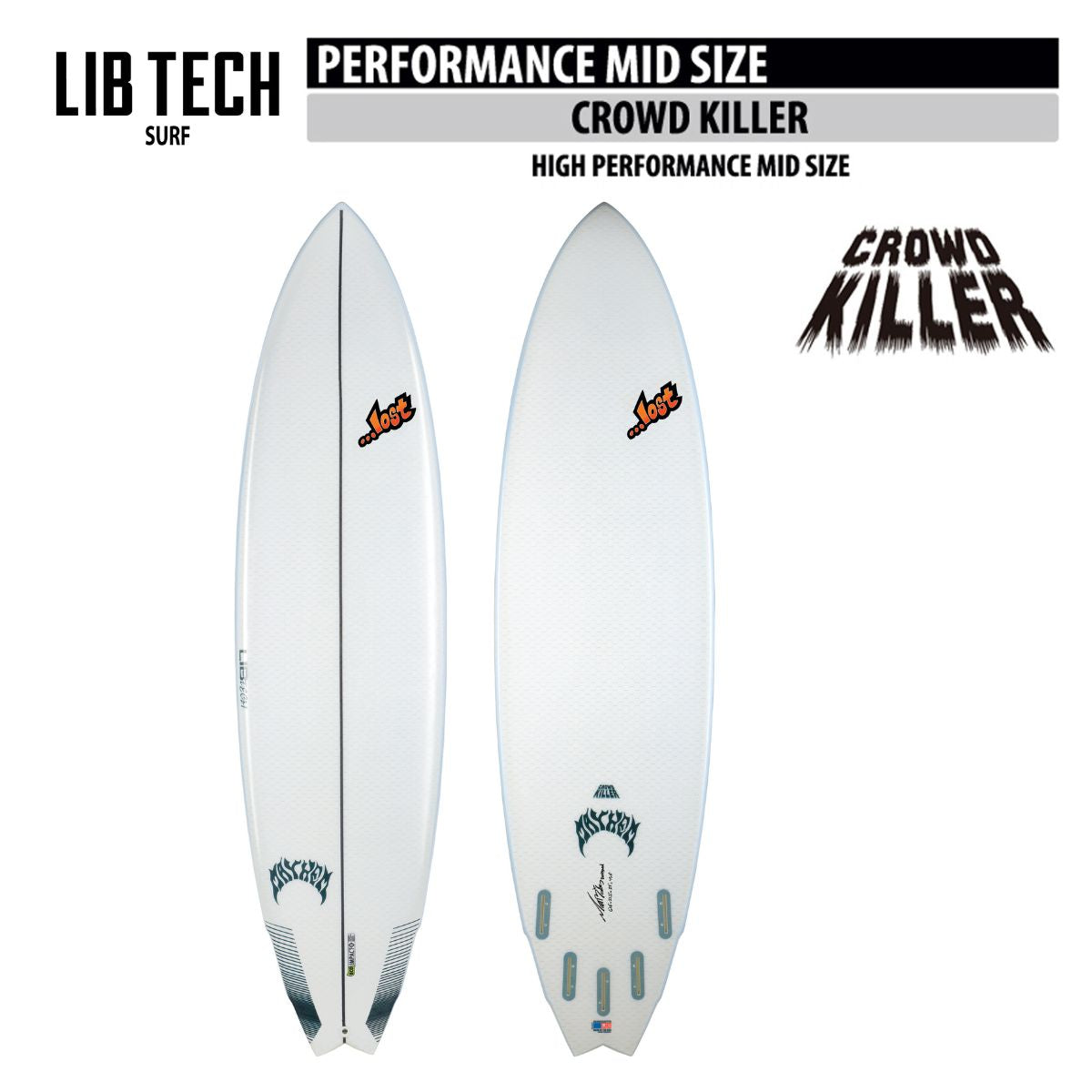 LIBTECH SURFBOARD CROWD KILLER/リブテック サーフボード クラウドキラー