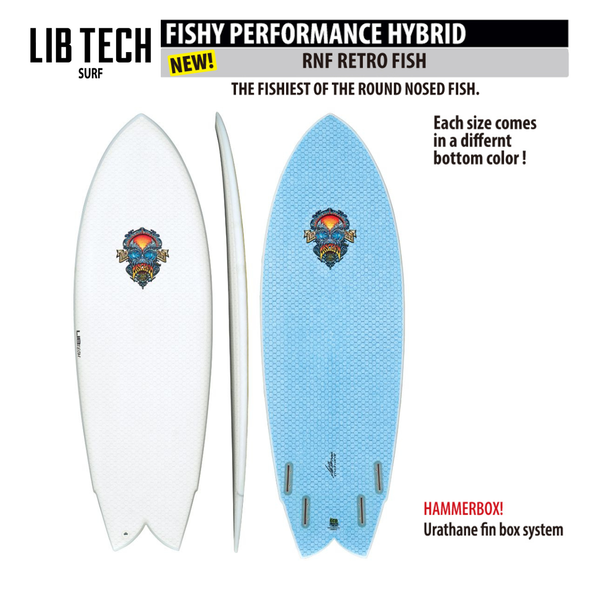 LIBTECH SURFBOARD RNF RETRO FISH/リブテック サーフボード RNFレトロフィッシュ