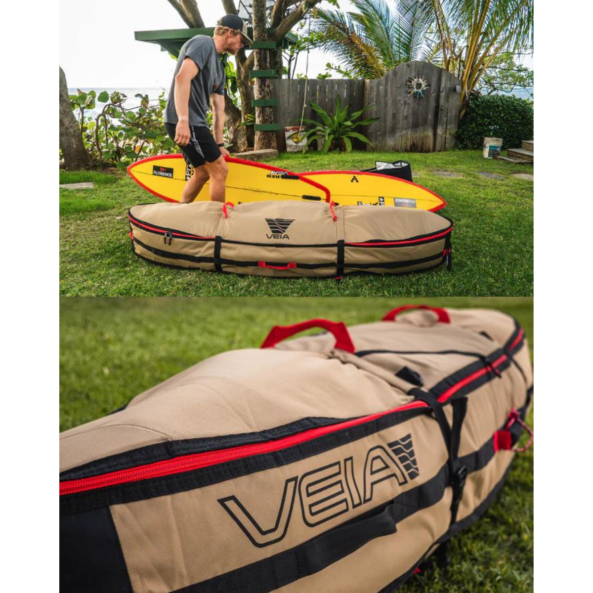 VEIA John John Florence 4 Board Bag 6'6 Desert / ベイア 4ボードバッグ