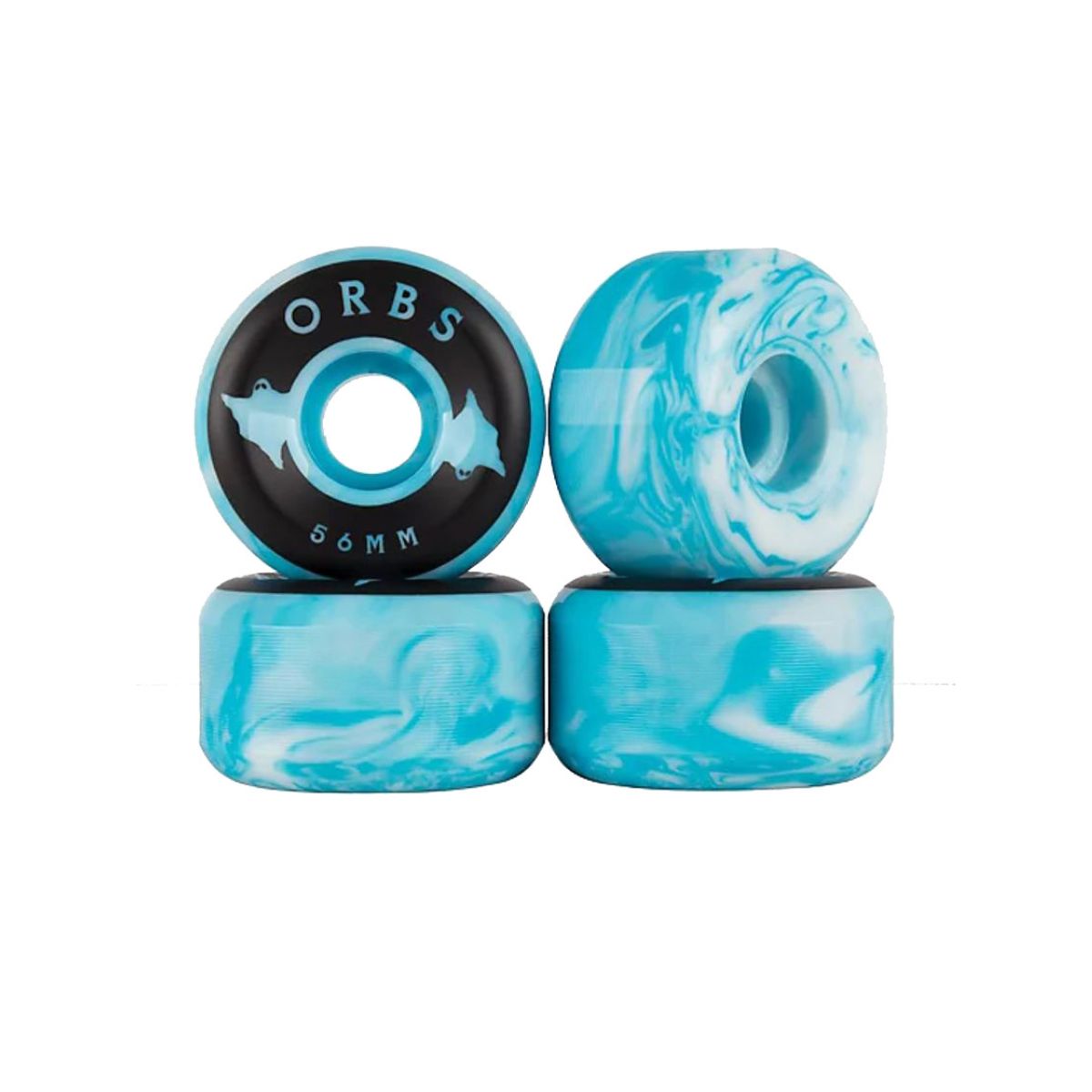 ORBS WHEELS SPECTERS SWIRL Full Conical shape 99A 56mm Blue/White