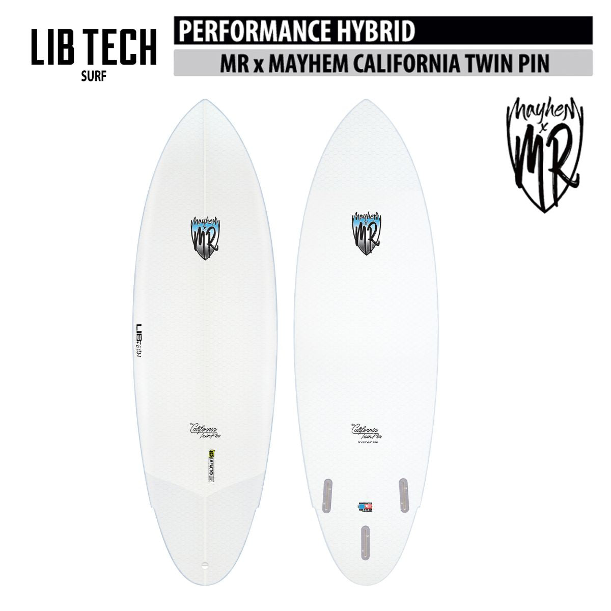 LIBTECH SURFBOARD MRxMAYHEM CALIFORNIA TWIN PIN/リブテック サーフボード メイヘムカリフォルニアツインピン