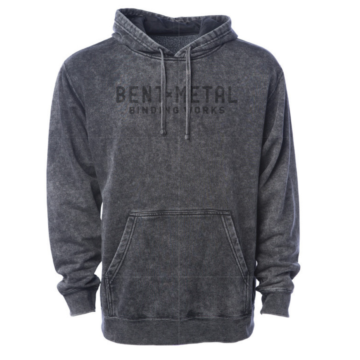 BENT MEATL FABRICATOR PULLOVER Mineral wash black/ベントメタル プルオーバー フード