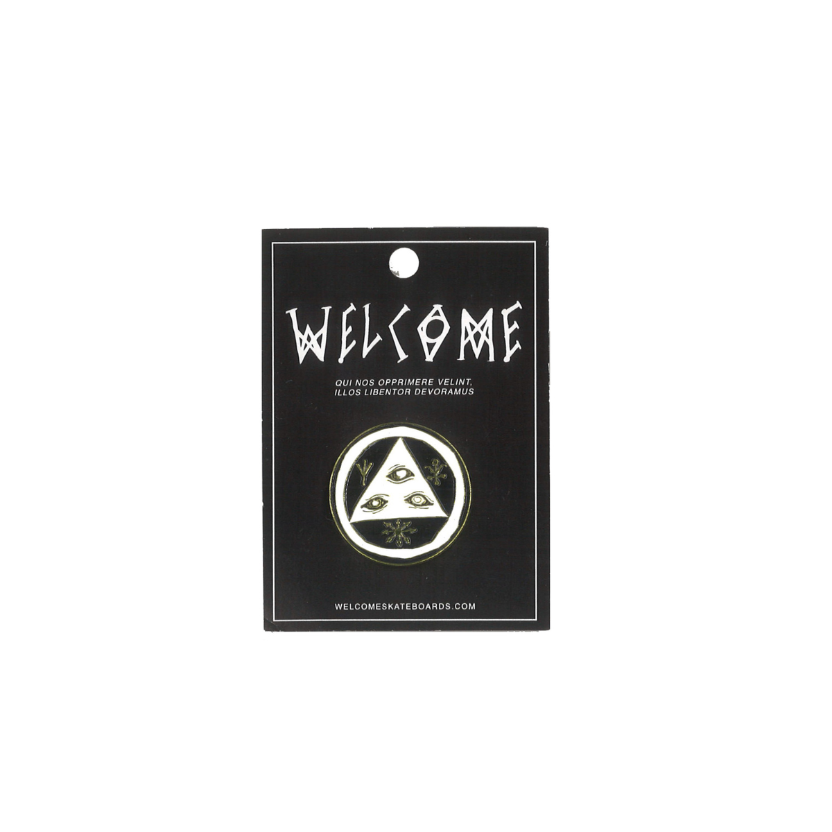 WELCOME ENAMEL PINS