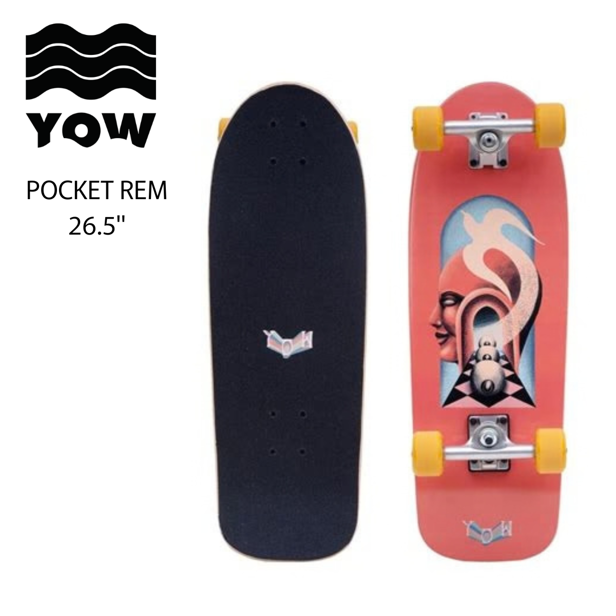 YOW Surfskate POCKET REM 26.5"
