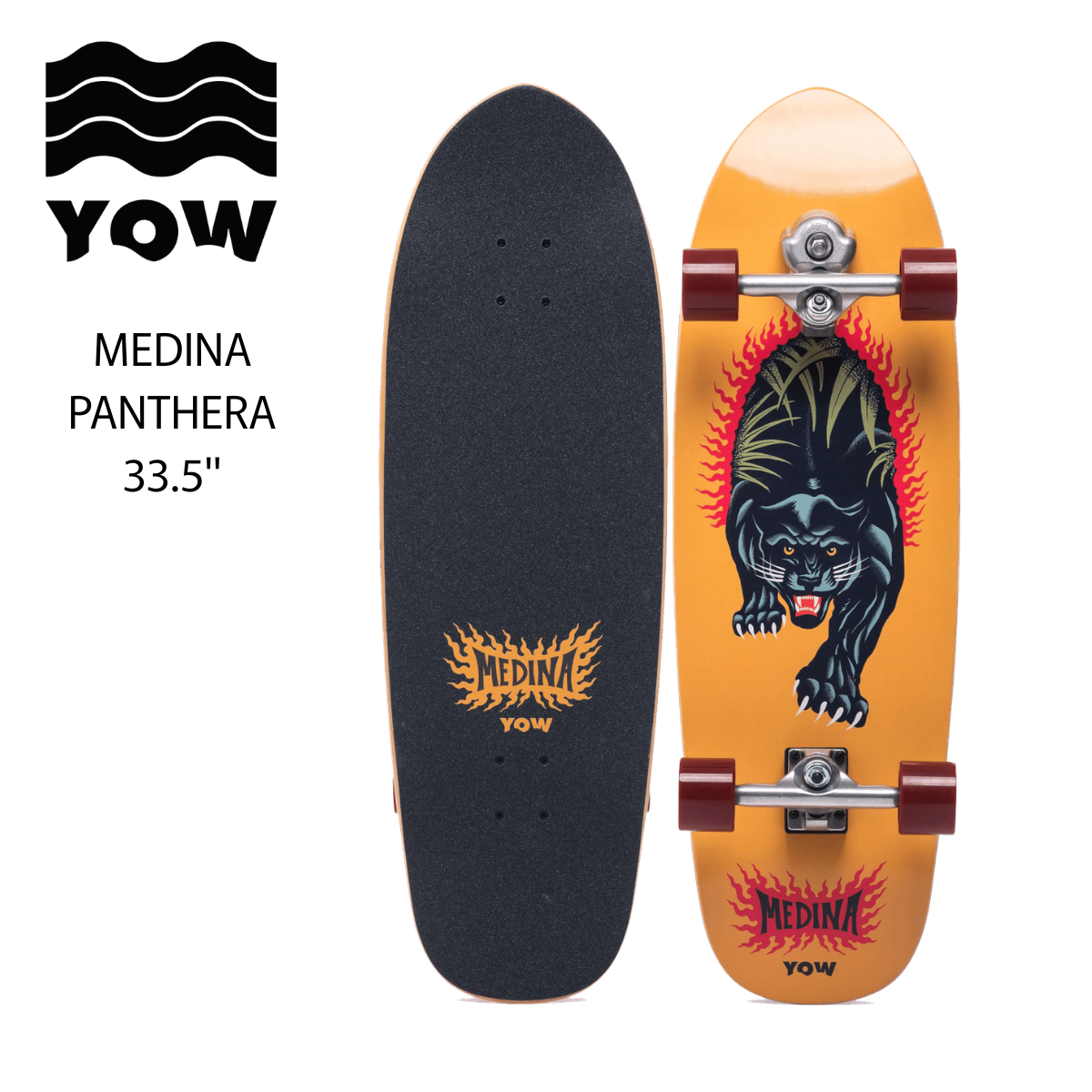 YOW Surfskate MEDINA PANTHERA 33.5"