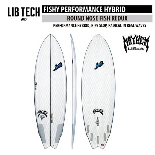 LIBTECH SURFBOARD ROUND NOSE FISH REDUX 5'4"(26.0cl)/リブテック サーフボード ラウンドノーズフィッシュ