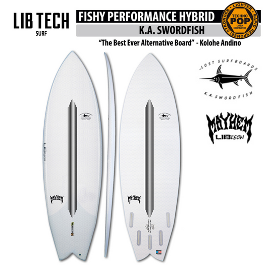 LIBTECH SURFBOARD K.A. SWORDFISH TECHNO POP/リブテック サーフボード スウォードフィッシュ テクノポップ