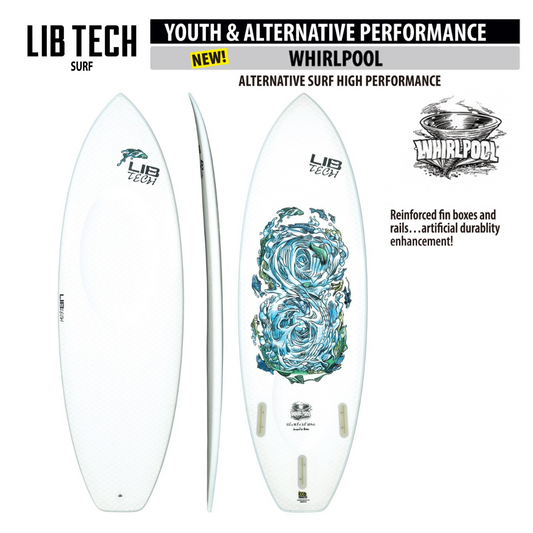 LIBTECH SURFBOARD WHIRL POOL 5'4"(23.0cl)/リブテック サーフボード ワールプール