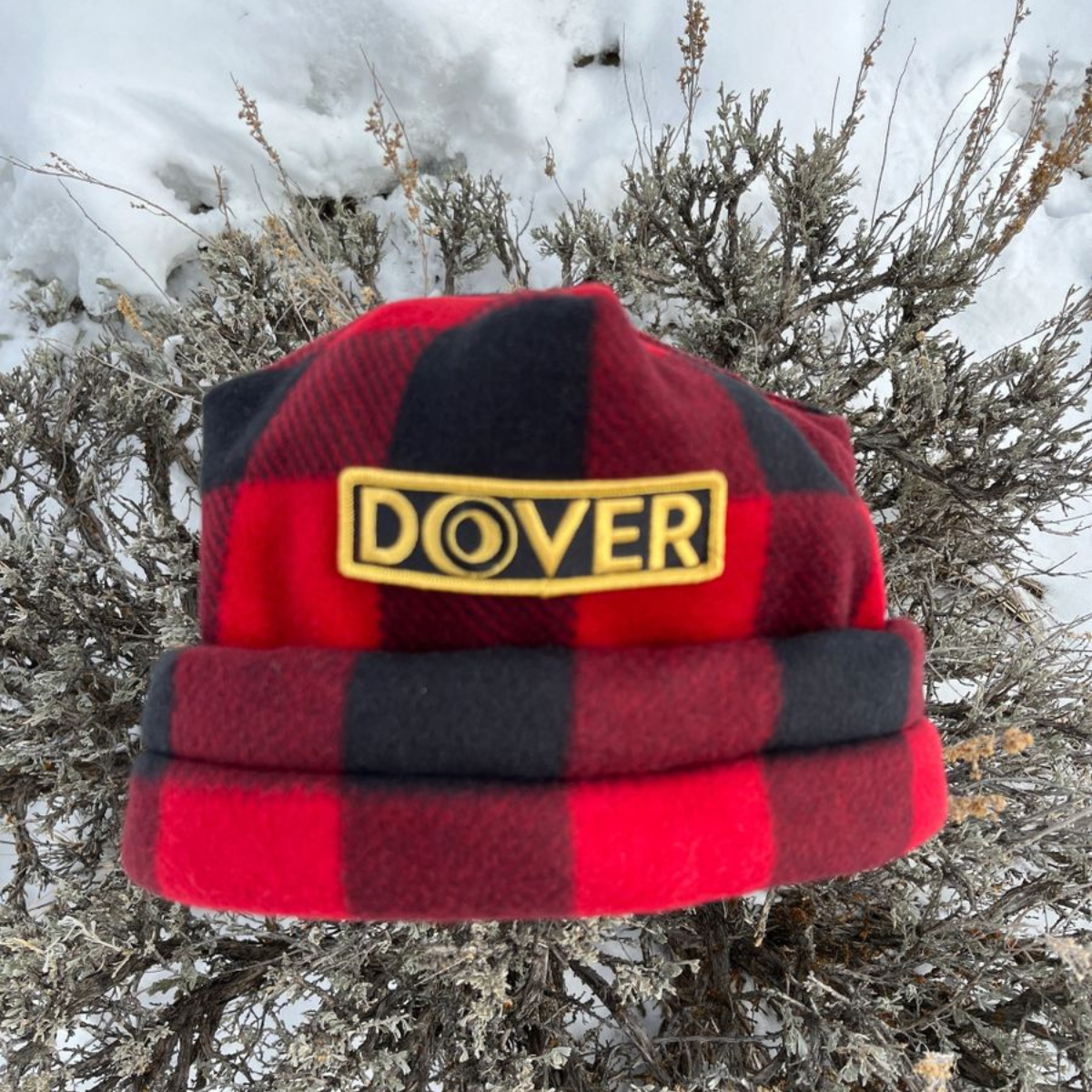 DOVER Red Plaidie Fleece Hat フリース帽