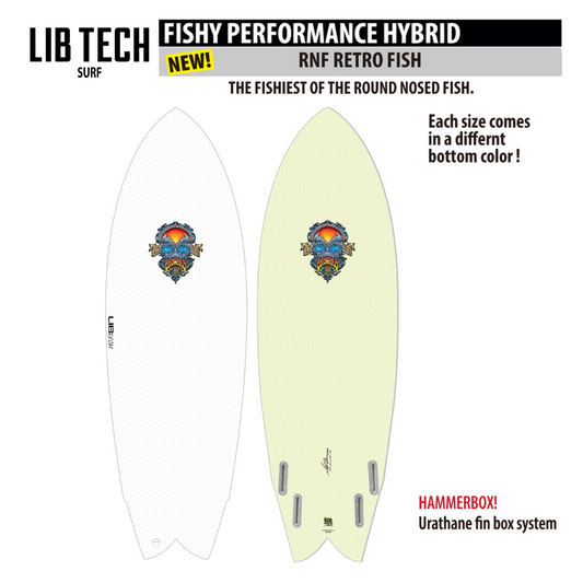LIBTECH SURFBOARD RNF RETRO FISH/リブテック サーフボード RNFレトロフィッシュ