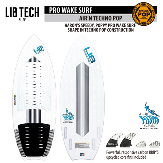 【訳あり】LIBTECH WAKE SURF AIR'N TECHNO POP 4'8"(21.4cl)/リブテック ウェイクサーフボード アーリンテクノポップ