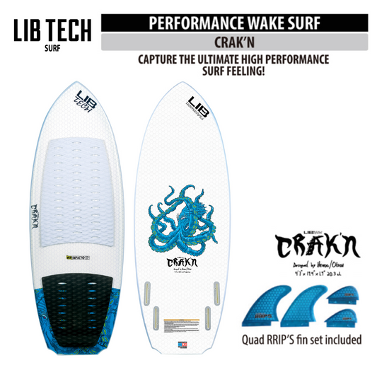 LIBTECH WAKE SURF CRAK'N 5'1"(26.1cl)/リブテック ウェイクサーフボード クラッキン