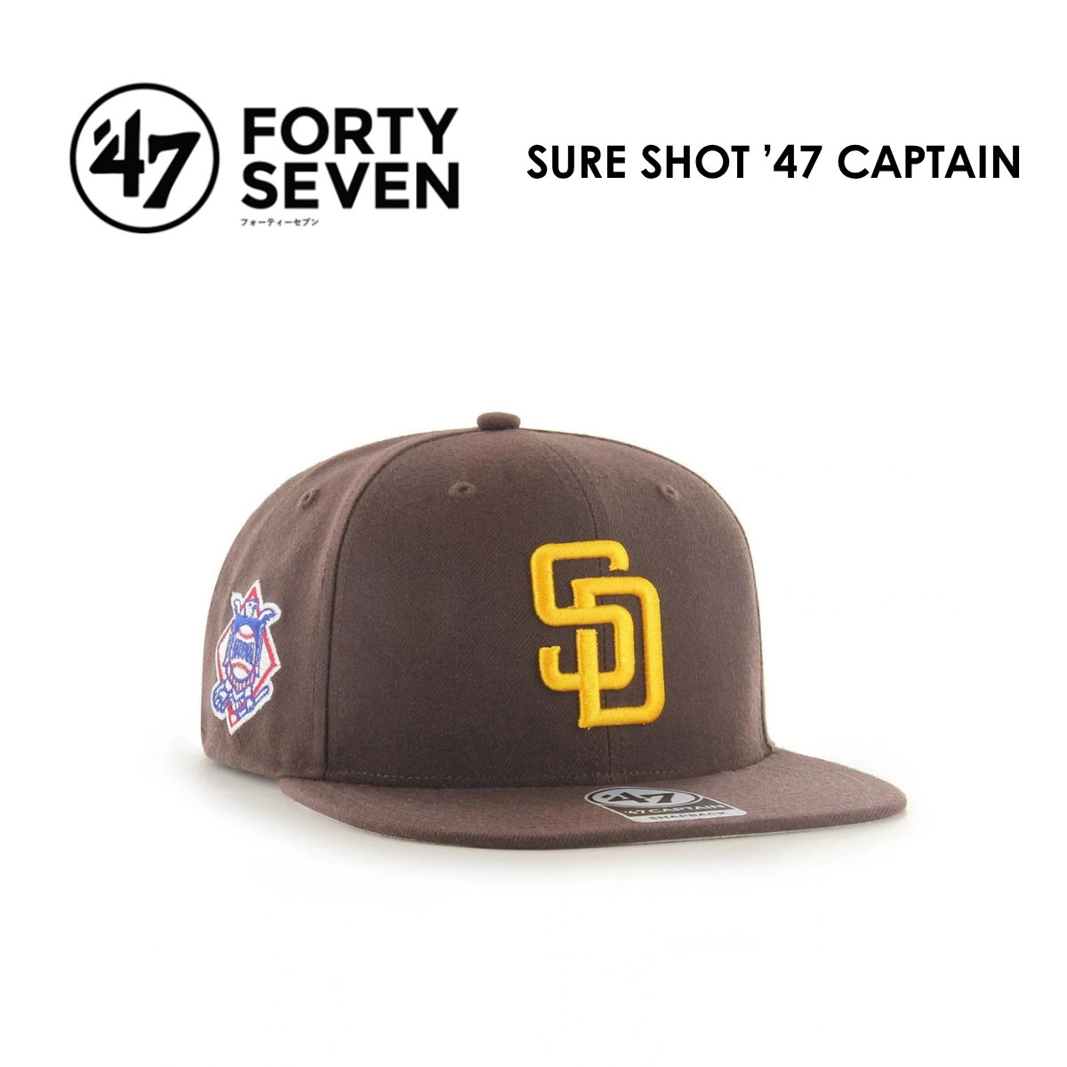 CAP SURE SHOT ’47 CAPTAIN SAN DIEGO PADRES BROWN / キャップ キャプテン シュアショット サンディエゴ パドレス (コピー)