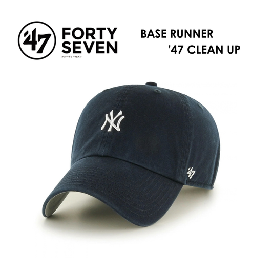 CAP BASE RUNNER ’47 CLEAN UP NEW YORK YANKEES NAVY / キャップ クリーンナップ ベースランナー ニューヨーク・ヤンキース (コピー)