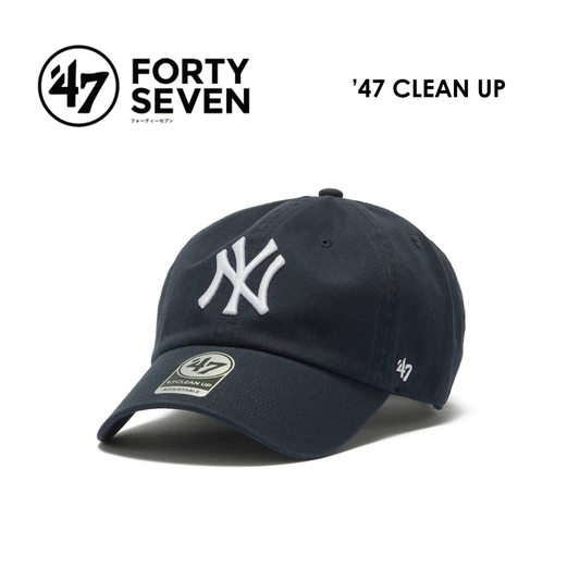 CAP ’47 CLEAN UP NEW YORK YANKEES NAVY / キャップ クリーンナップ ニューヨーク・ヤンキース ノーループラベル