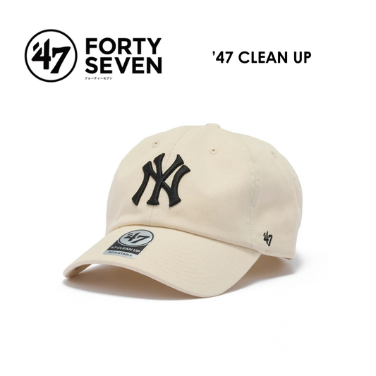 CAP ’47 CLEAN UP NEW YORK YANKEES NATURAL / キャップ クリーンナップ ニューヨーク・ヤンキース ノーループラベル