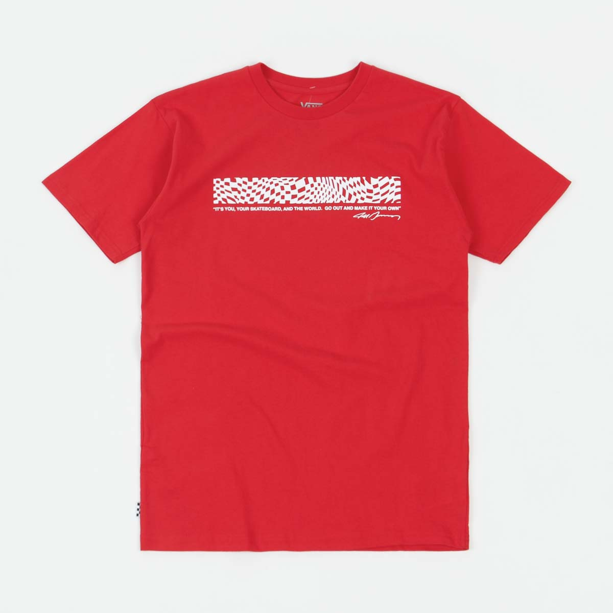 VANS GROSSO Skate SS TEE Racing red / ヴァンズ グロッソ スケート 半袖Tシャツ 赤