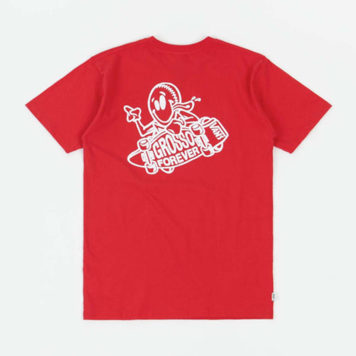 VANS GROSSO Skate SS TEE Racing red / ヴァンズ グロッソ スケート 半袖Tシャツ 赤