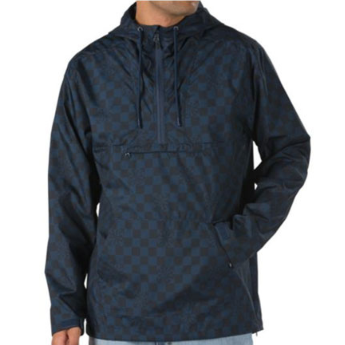 VANS x INDEPENDENT CHECKERBOARD ANORAK Dress blues Mサイズ / ヴァンズ x インディペンデント アノラック