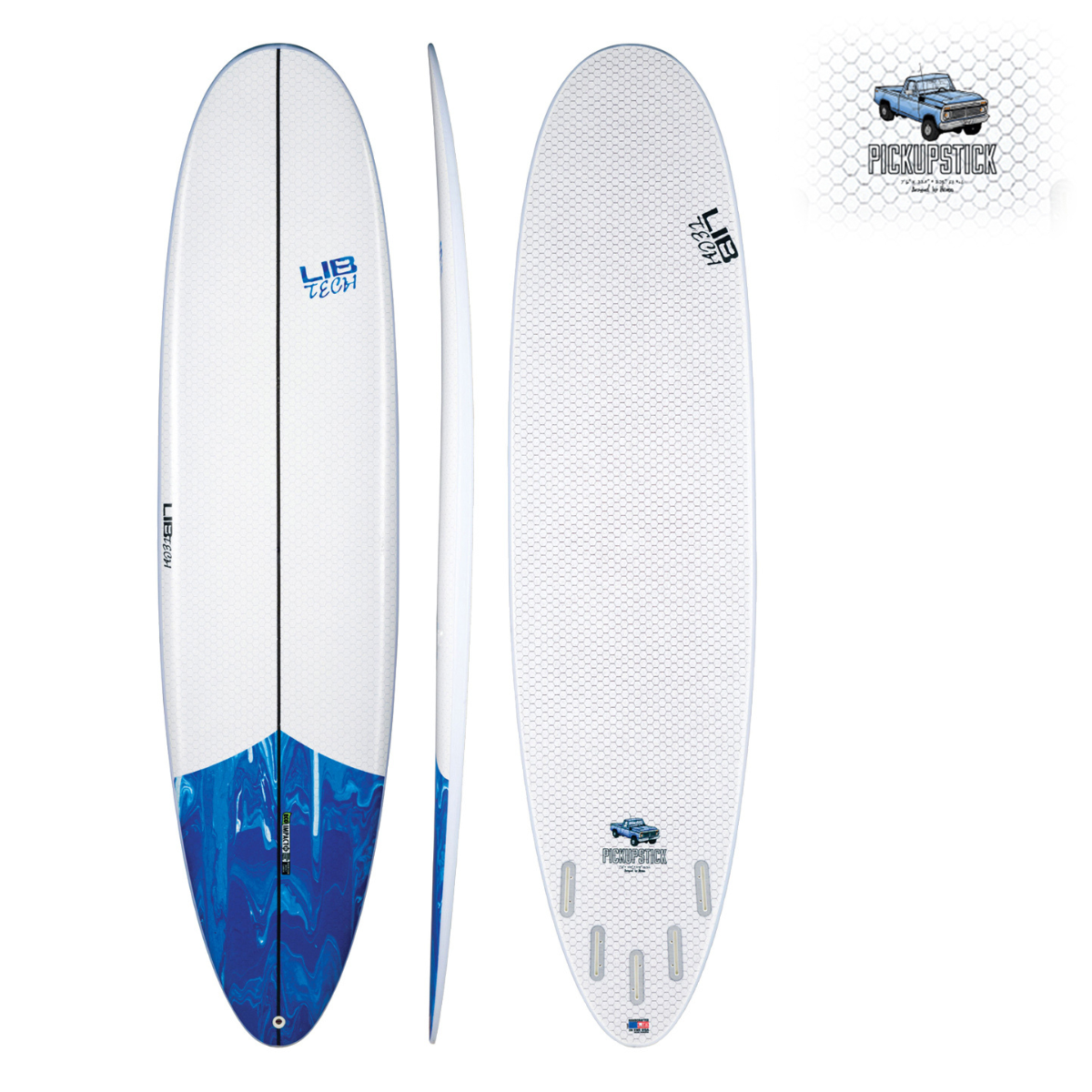 【訳あり品】LIBTECH SURFBOARD PICKUP STICK 7'6"