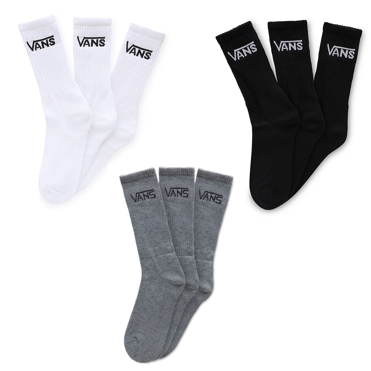 VANS CLASSIC CREW SOCKS 3pk / ヴァンズ クラシック クルー ソックス