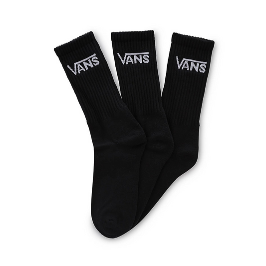 VANS CLASSIC CREW SOCKS 3pk Black/ ヴァンズ クラシック クルー ソックス